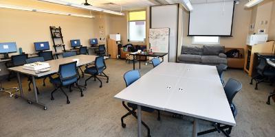 Resident work room in the Children's Hospital